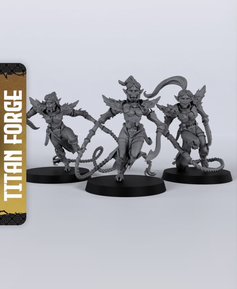 Everdark Assassins - With Free Dragon - 5e DnD Inspired for RPG and Wargamers 3d model