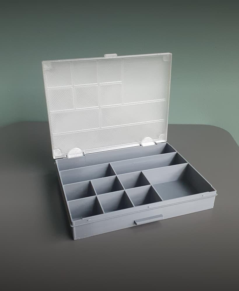 Stackable Organizer Assortment Box with Lid #2 3d model