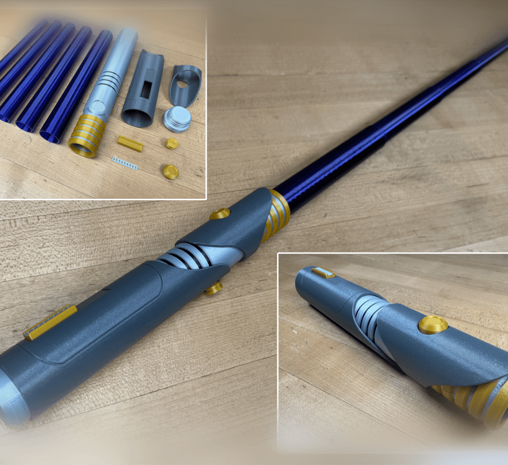 Depa Billaba's Collapsing Lightsaber 3d model