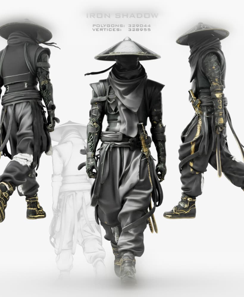Iron Shadow Warrior 3d model