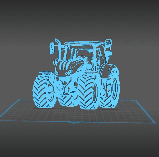 Tractor - Styr Wall Art 3d model