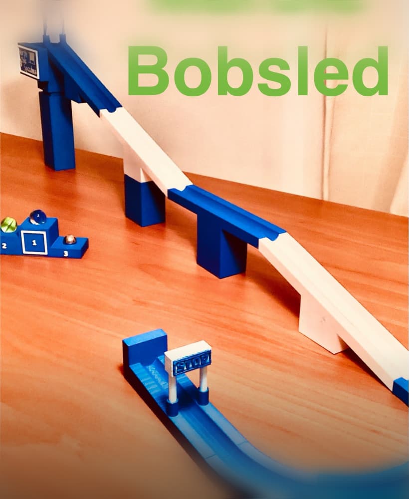 Marble Bobsled Track 3d model