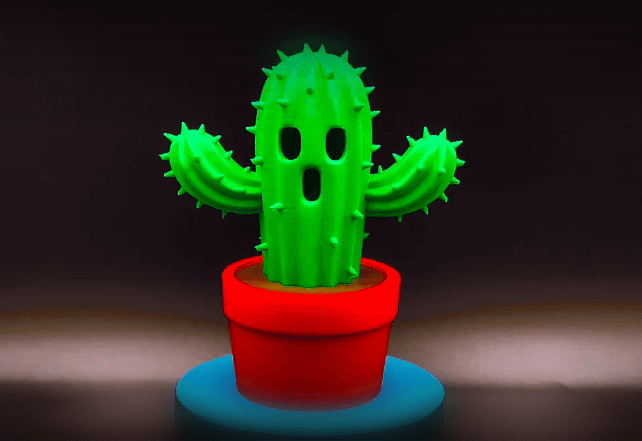 Cactoid Desk Figure - No AMS Required 3d model