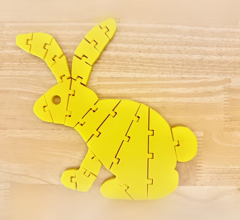 Articulated Sitting Bunny Rabbit - Large 3d model