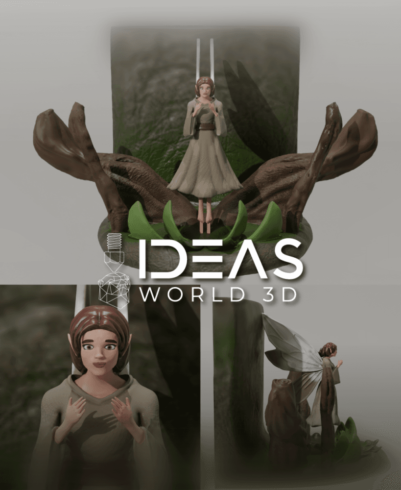 Fairy Book Holder 3d model