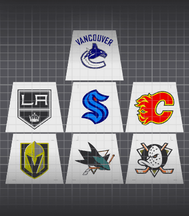 NHL Pacific Torso Inserts 3d model