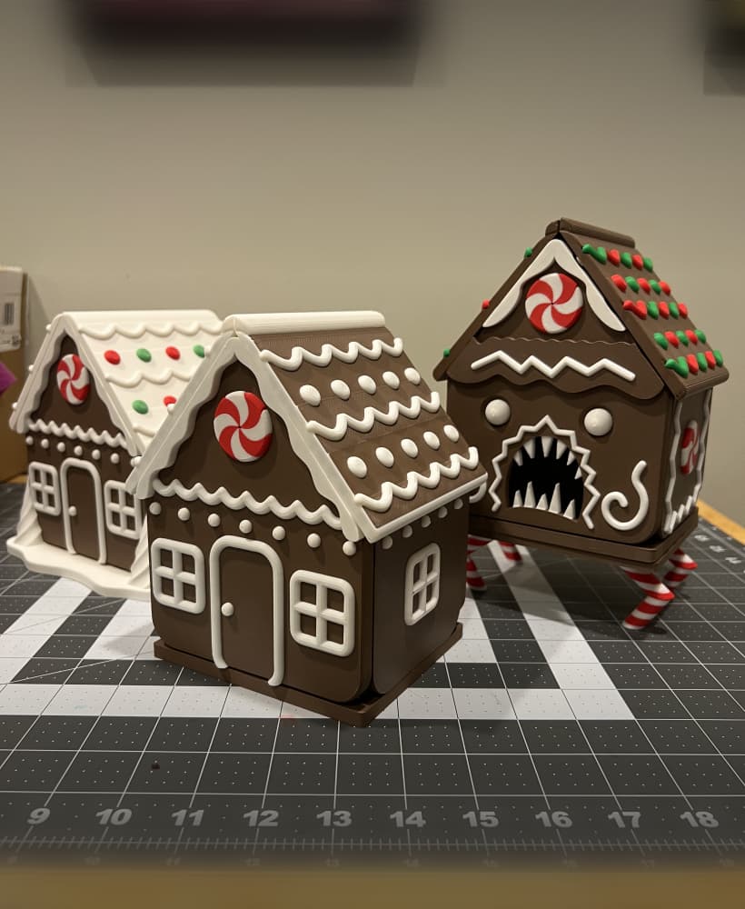 Mimic Gingerbread House Deck Box 3d model