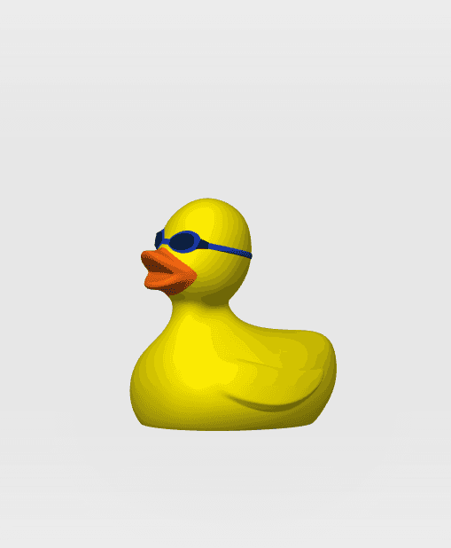 Rubber Duck Swimmer 3d model