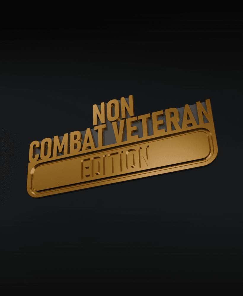 Non-Combat Veteran Edition plate 3d model