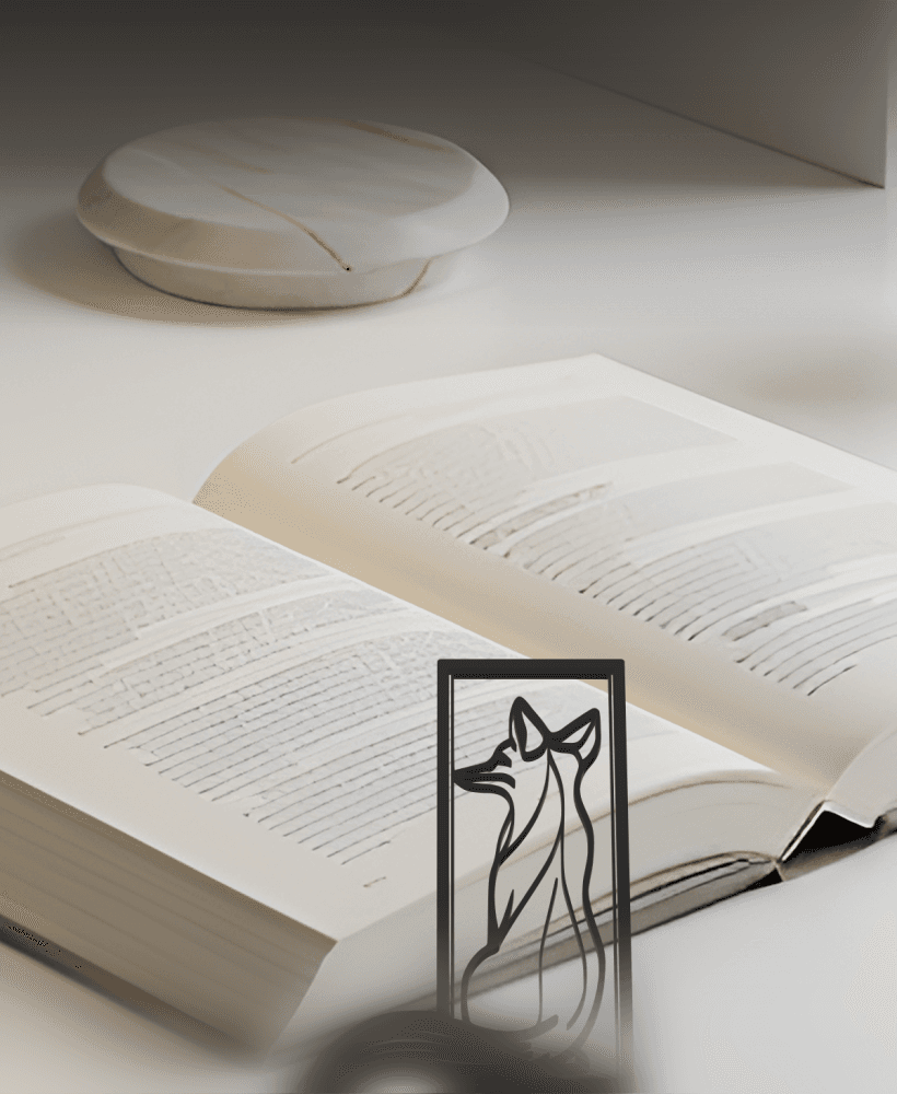 Fox Bookmark, Gift Idea 3d model
