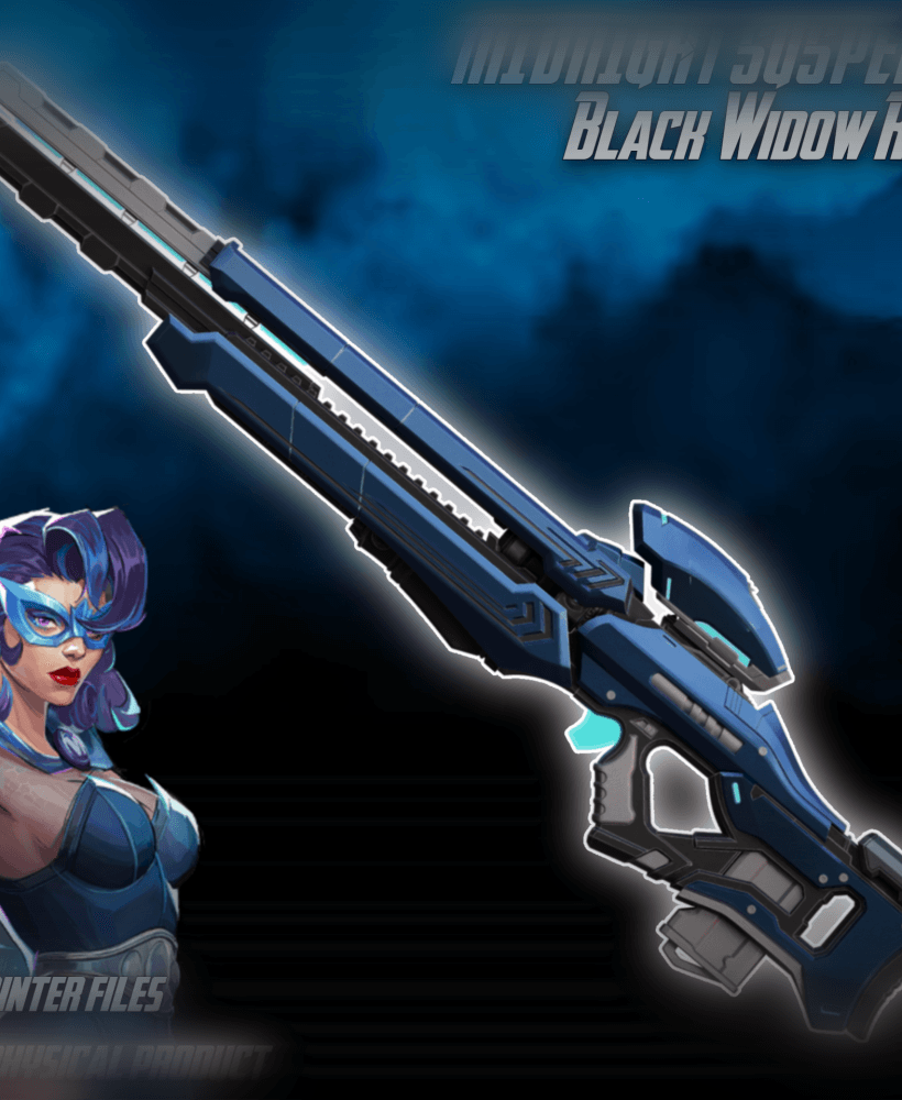 Midnight Suspense Black Widow Rifle Marvel Rivals 3d model