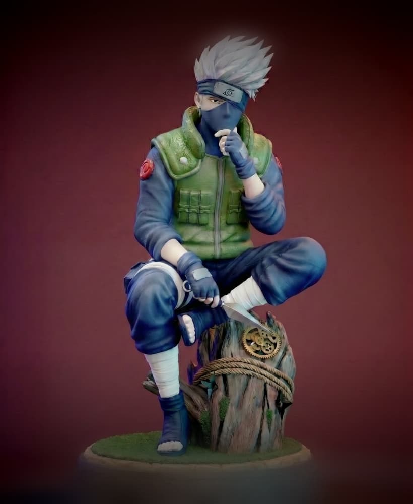 Kakashi Hatake Diorama - Naruto Shippuden 3D Model 3d model