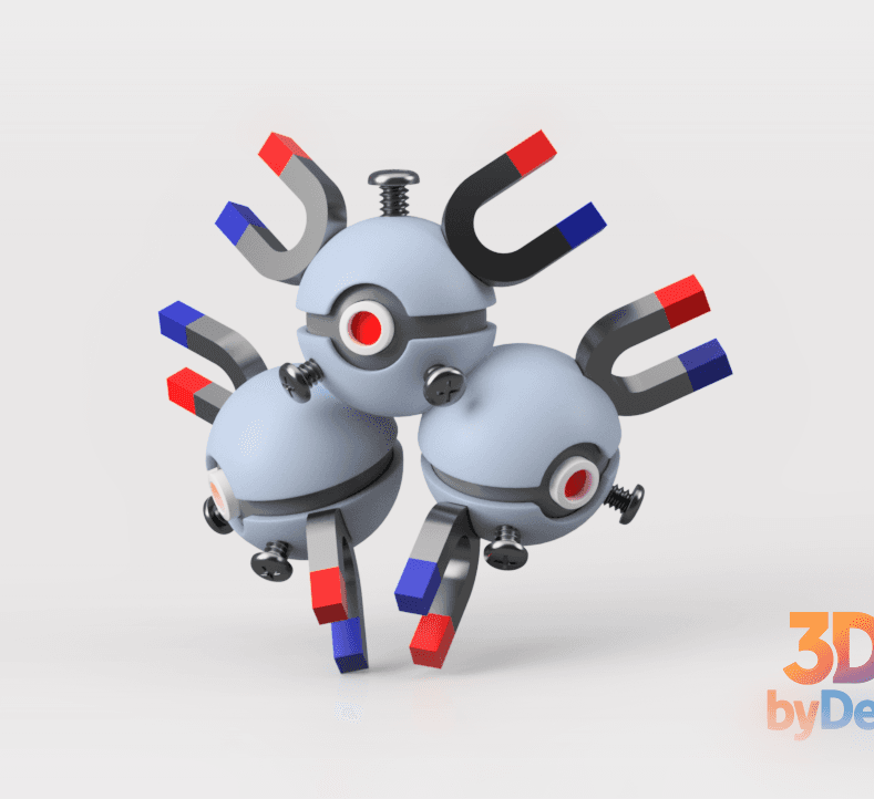 Magneton Pokeball 3d model