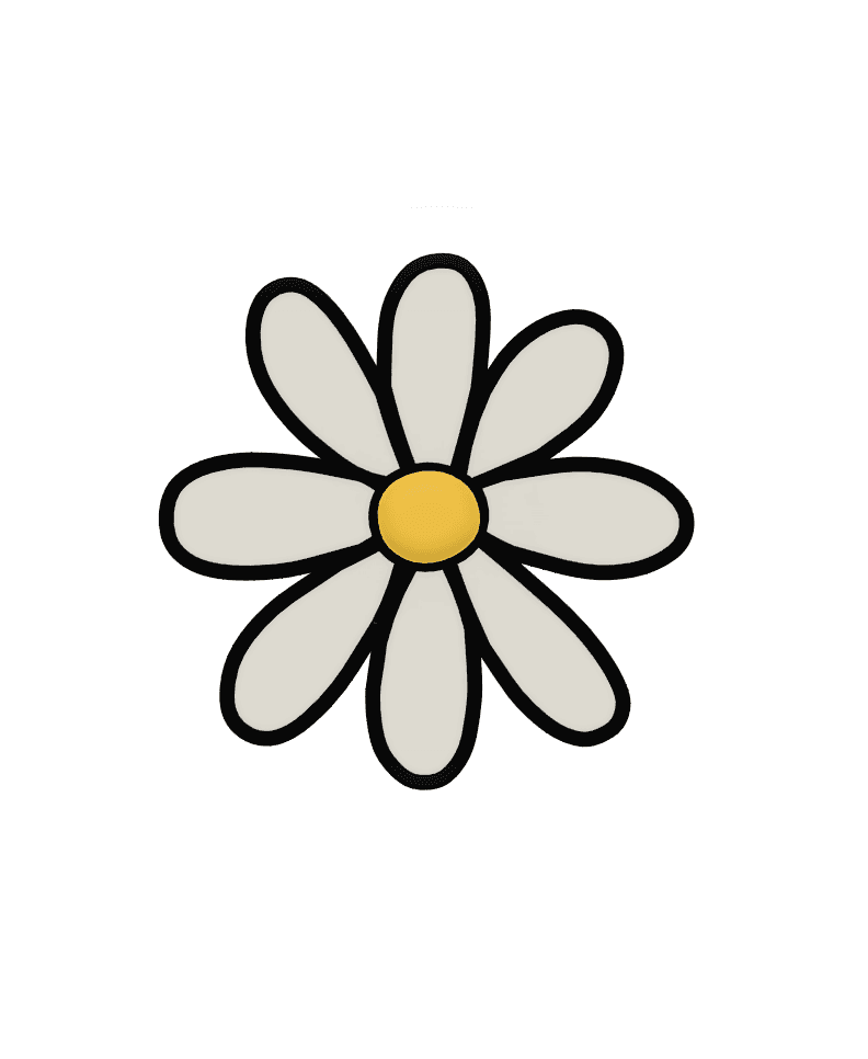 Daisy Fridge Magnet.stl 3d model