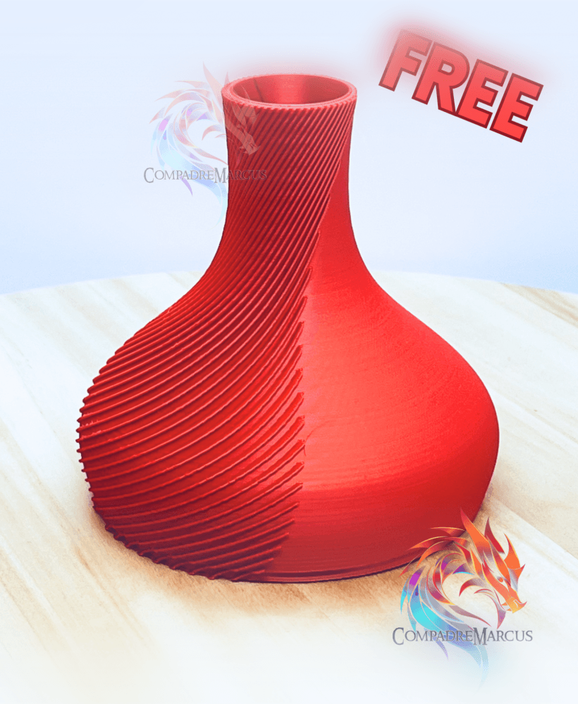 Decorative vase 6 / easy print / 3mf included 3d model