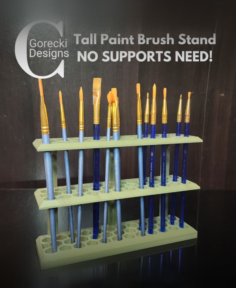 Tall Paint Brush Stand 3d model
