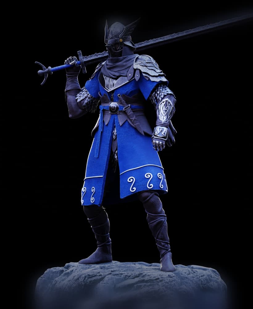 WYLDER COLLECTOR FIGURE - ELDEN RING NIGHTREIGN FAN ART 3d model