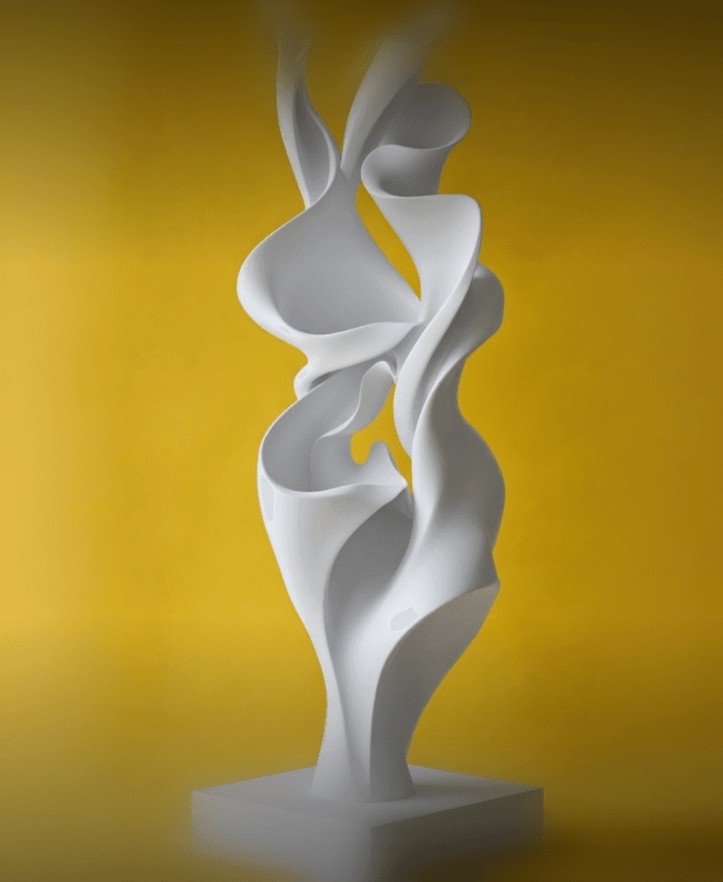 Abstract Flowing Sculpture – 3D Printable Modern Art Decor 3d model