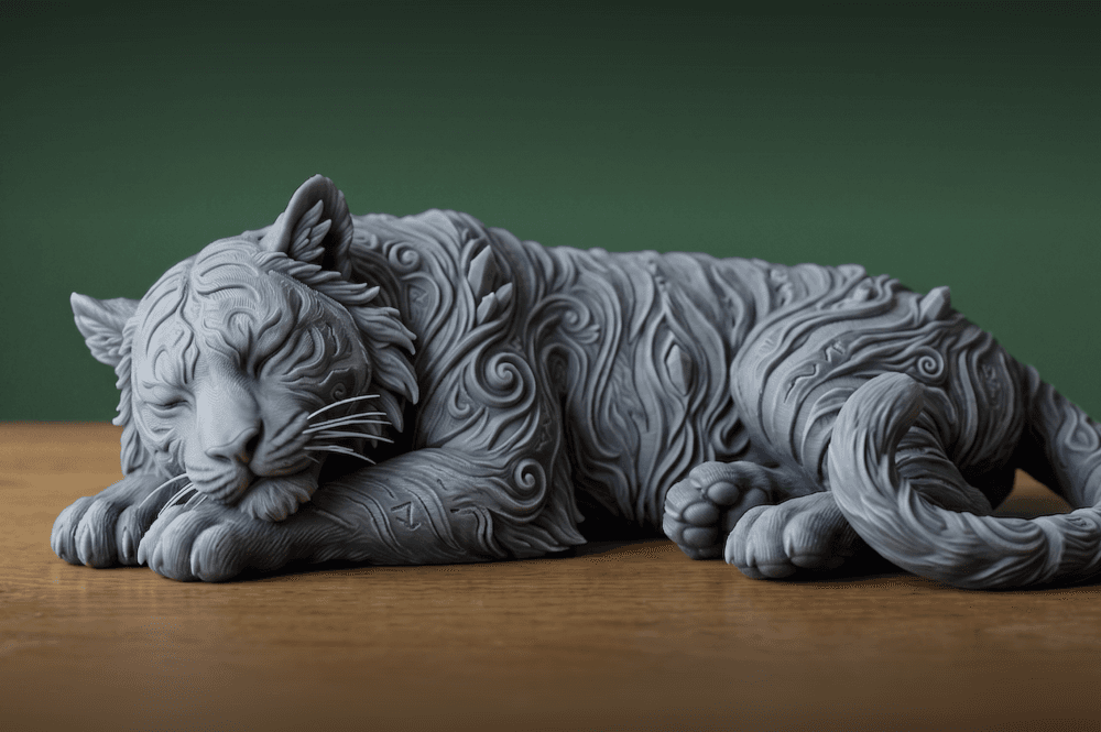 The benevolent Sleeping Tiger Series: #6 3d model