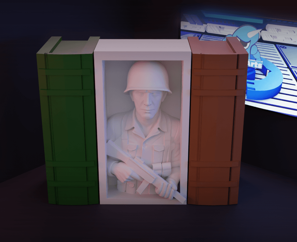 Soldado segunda gerra mundial.stl 3d model