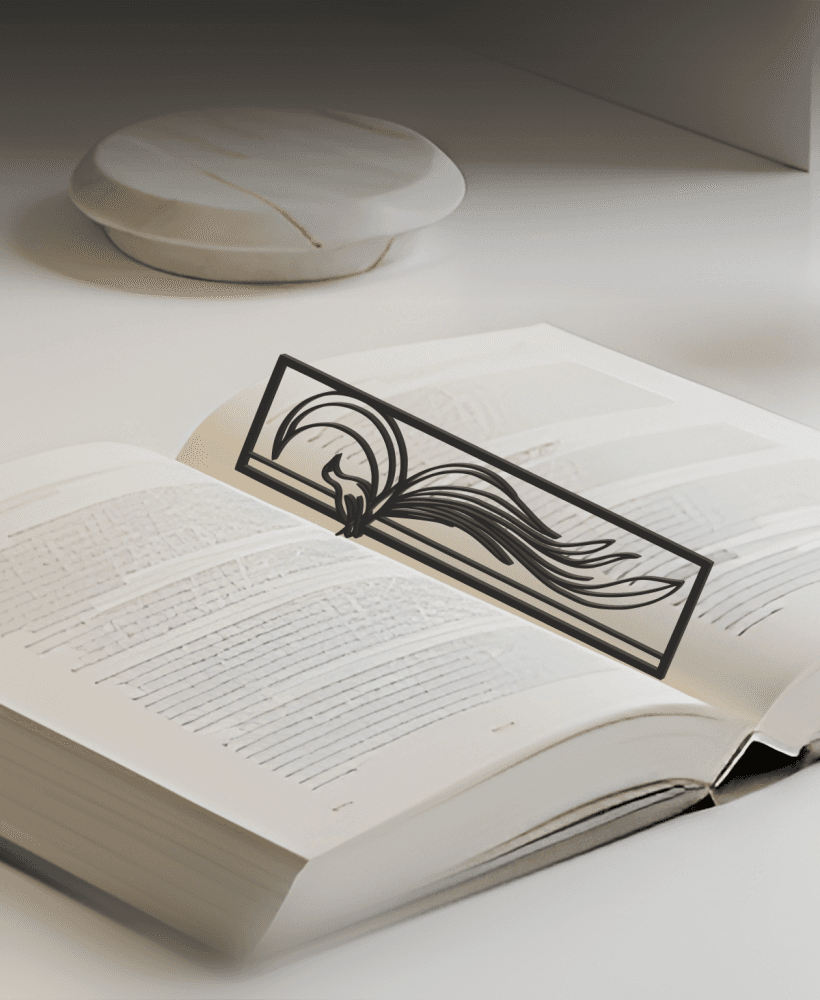 Moon And Bird Bookmark, Creativity Bookmark, Gift Idea 3d model