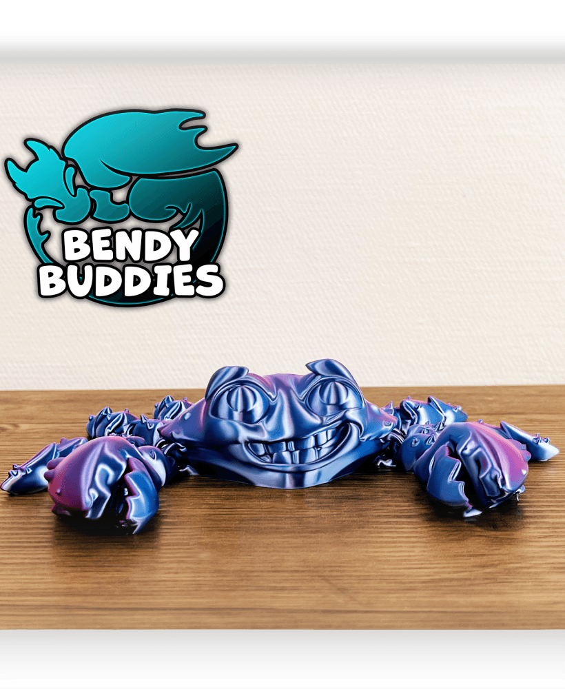 Crabzy Cute Crab / Claw Hugger Articulated / Print-in-Place Water Creature / Sea Ocean Beast 3d model