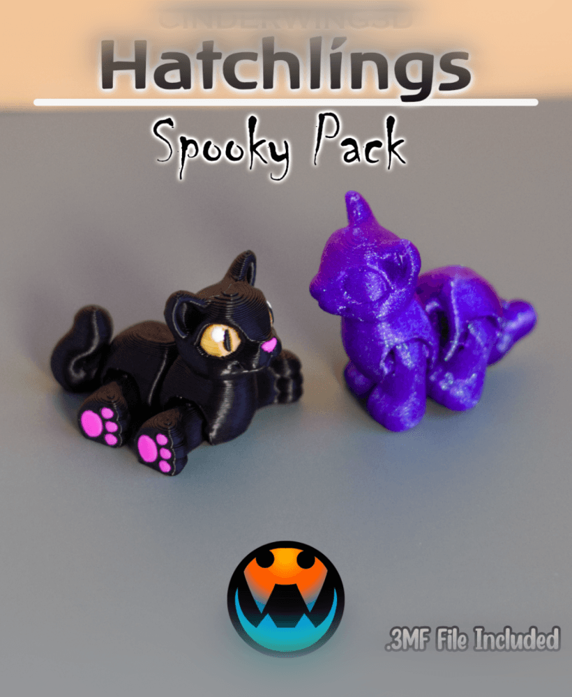 Cat - Cinder Hatchling 3d model