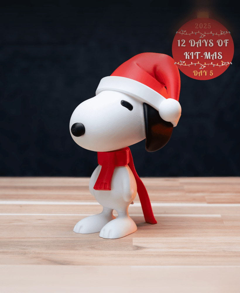 Christmas Snoopy - Charlie Brown Kit | No Supports, No AMS, No Glue 3d model