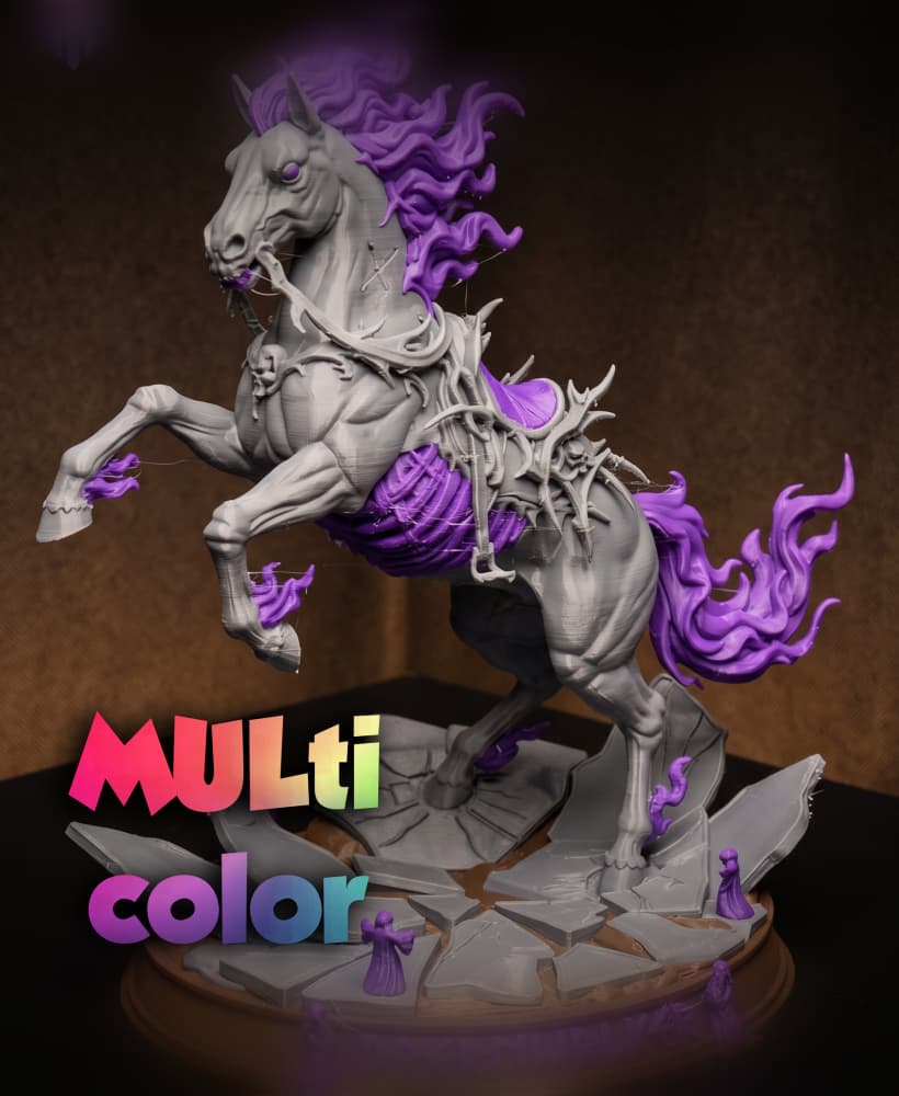 Dreamwalker Horse 3MF | Fantasy Multi-Color | FDM 3d model