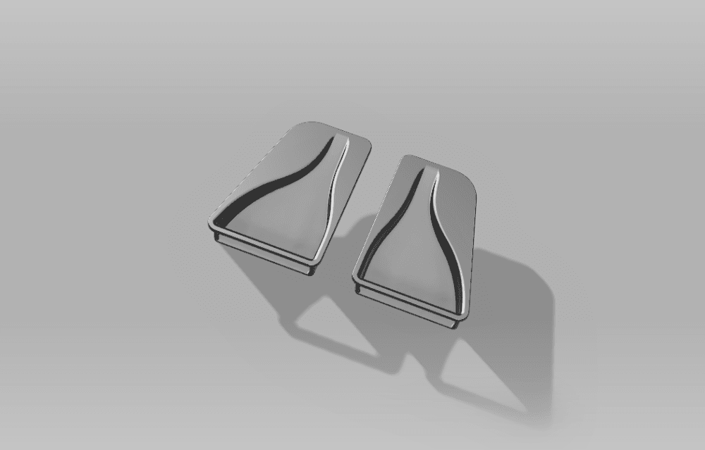 intake for a hood 3d model