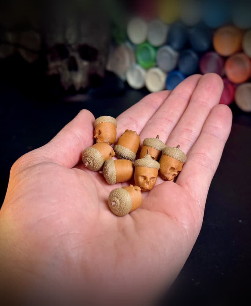 Skull Acorn 3d model