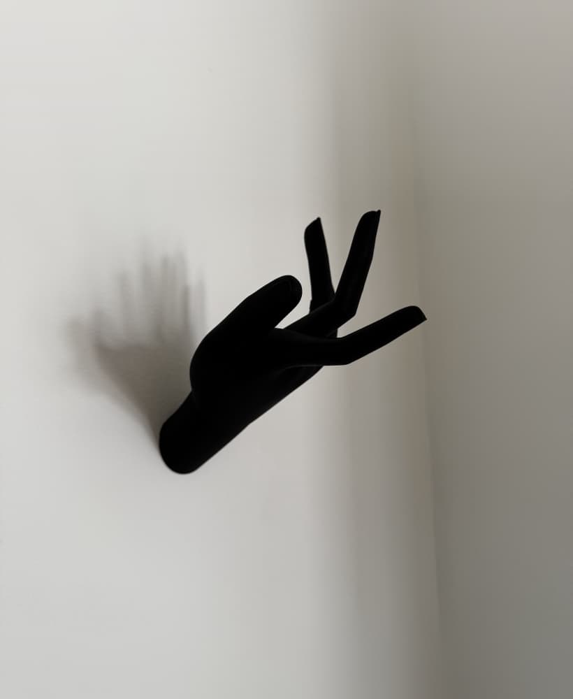 Wall hook hand shape 3d model