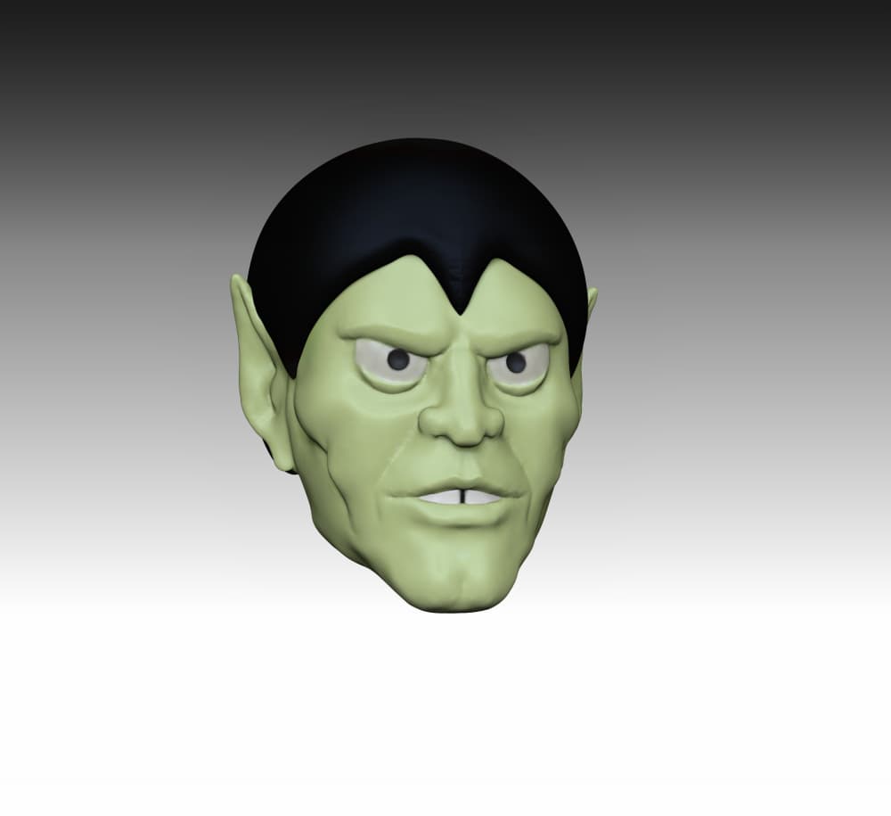 False Face Head MOTU Classics 3d model