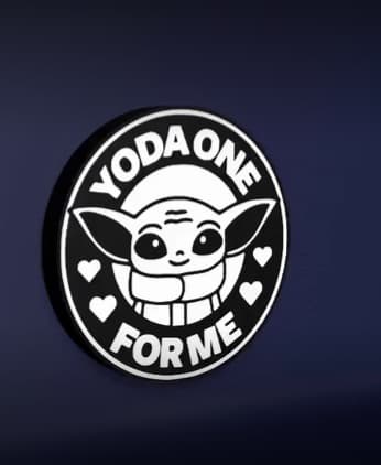 Yoda One for Me - LED Strip compatible 3d model