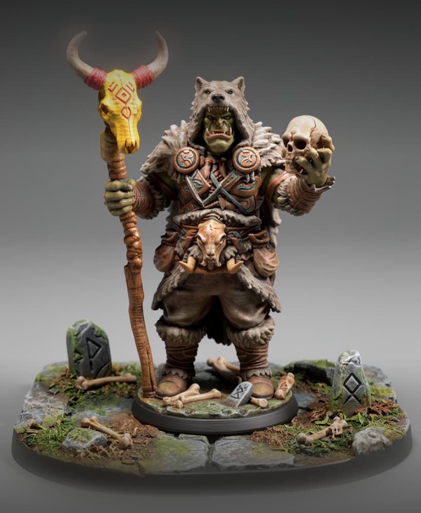 Orc wizard 3d model