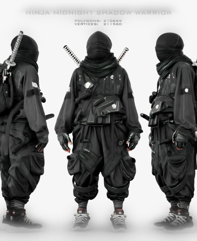 Ninja Midnight Shadow Warrior 3d model