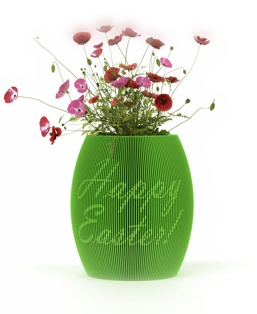 Happy Easter Vase 3d model