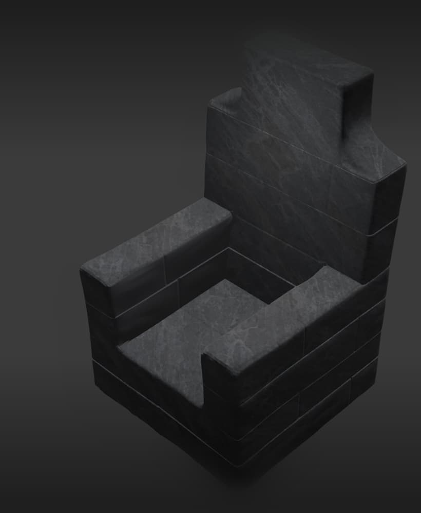 Stone Throne 3d model