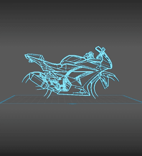 Kawasaki - Ninja 250 R Wall Art 3d model