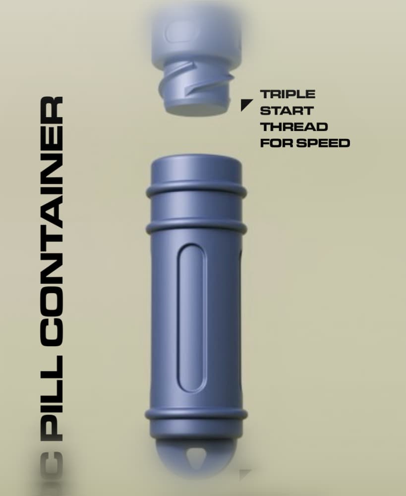 EDC PILL CONTAINER 3d model