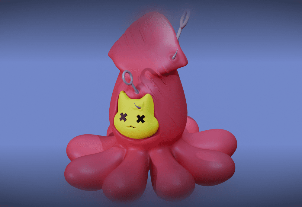 Squid cat.stl 3d model
