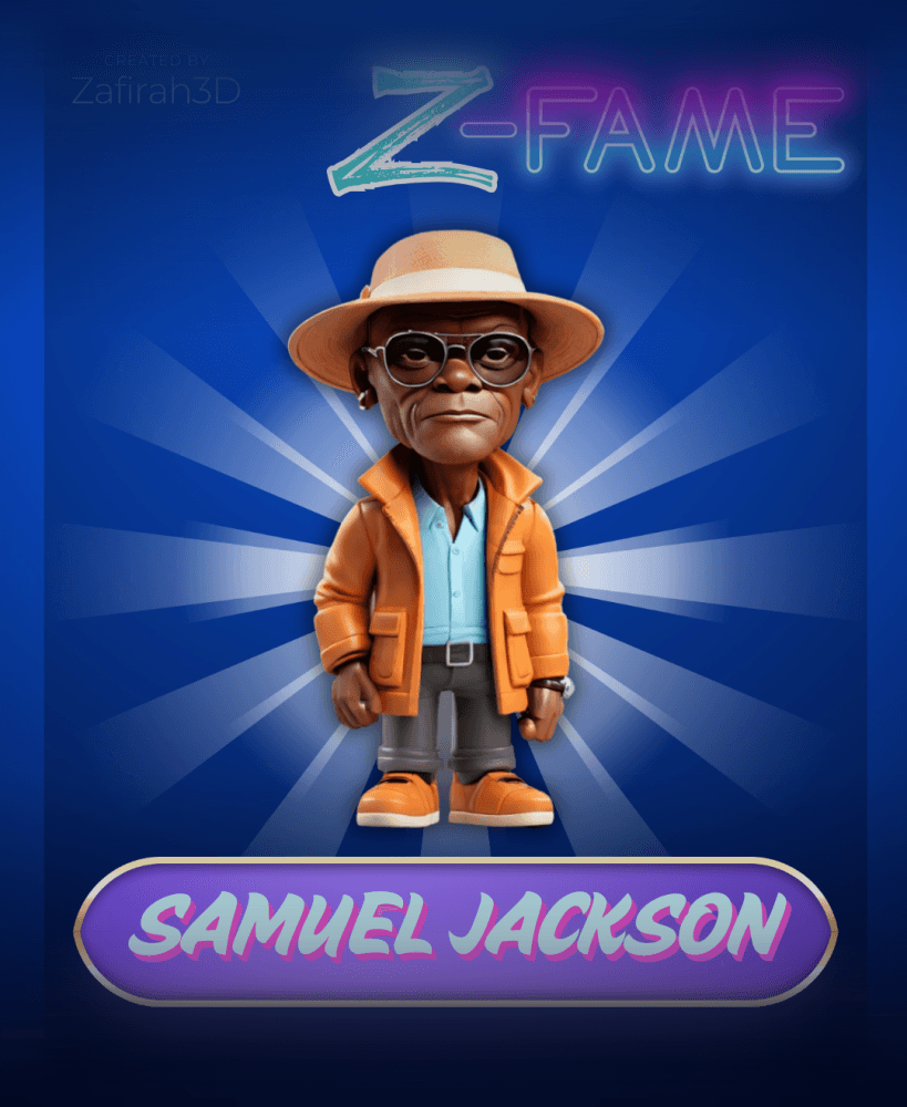 Z-FAME Samuel Jackson 3d model