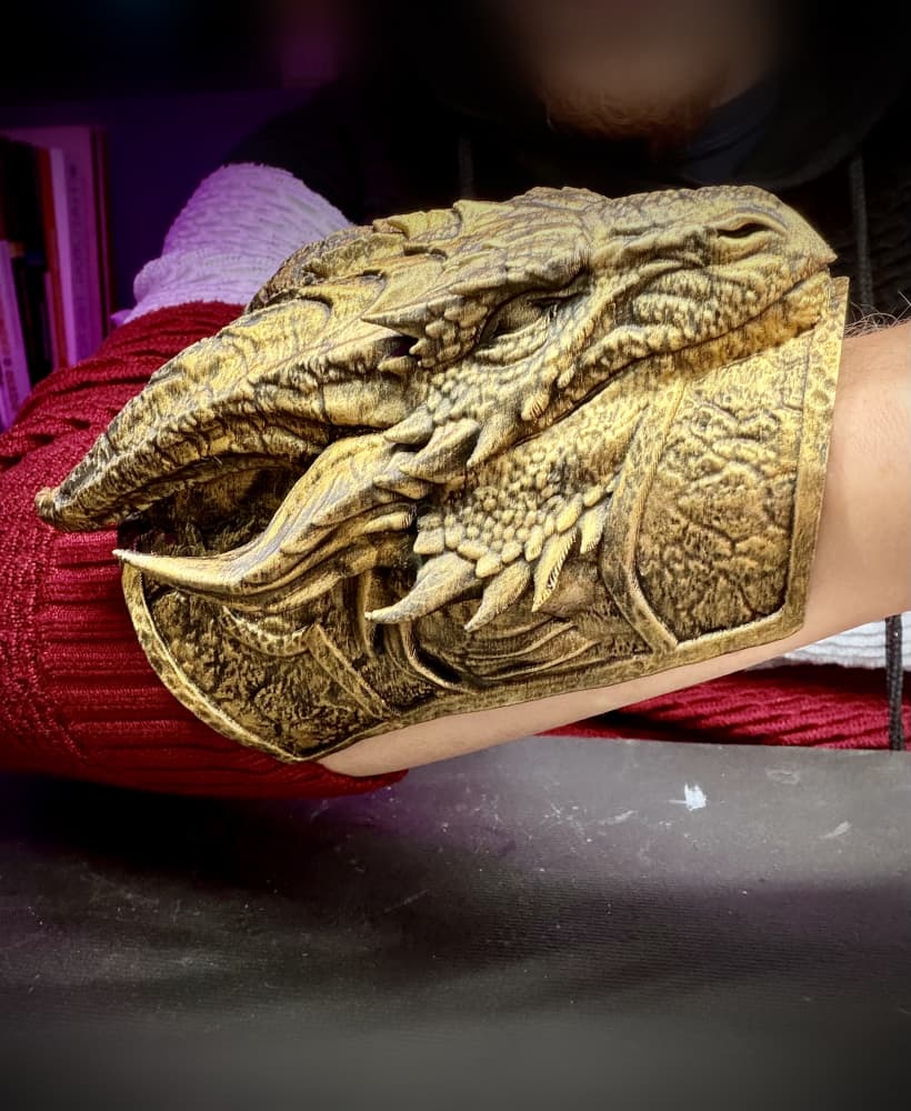 Dragon forearm bracer 3d model