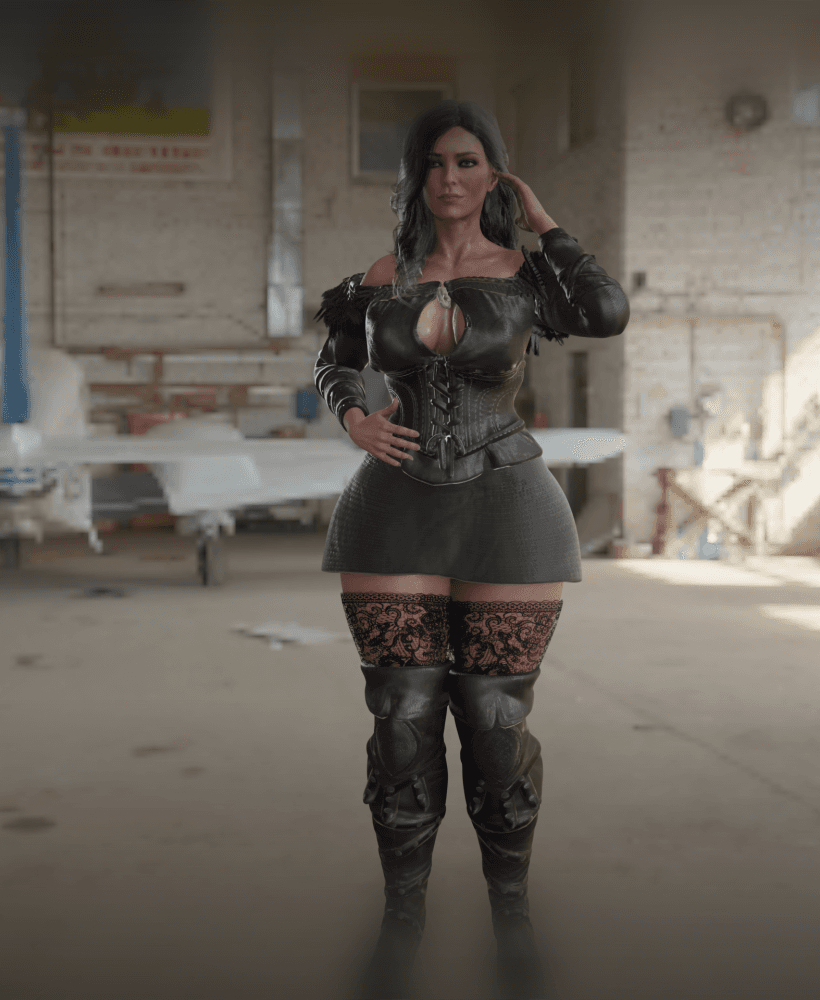 Curvy Fantasy Sorceress 3d model