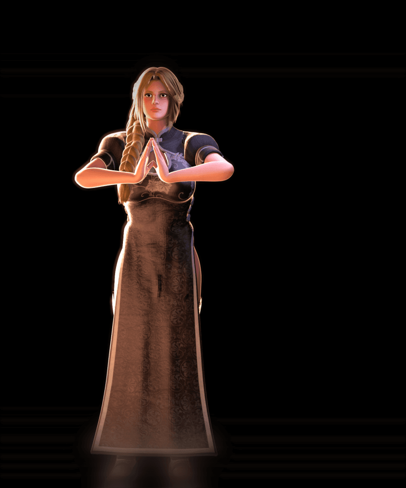 Elegant Martial Arts Champion Woman 3d model