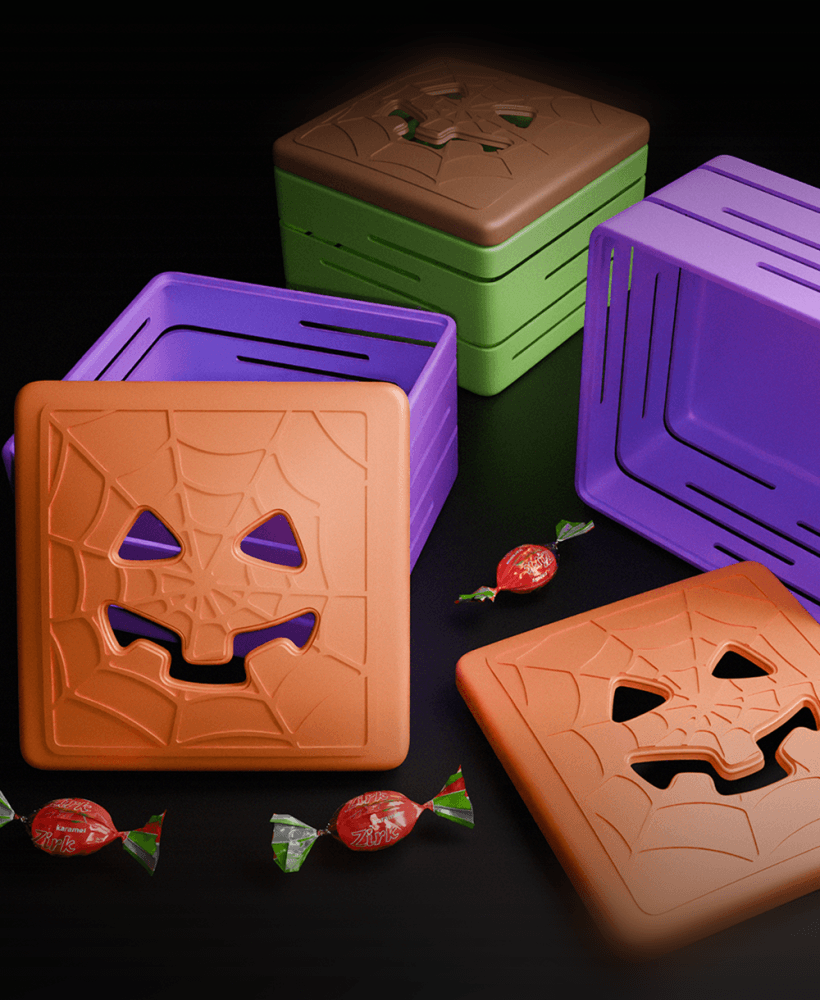 Halloween Candy Box 3d model