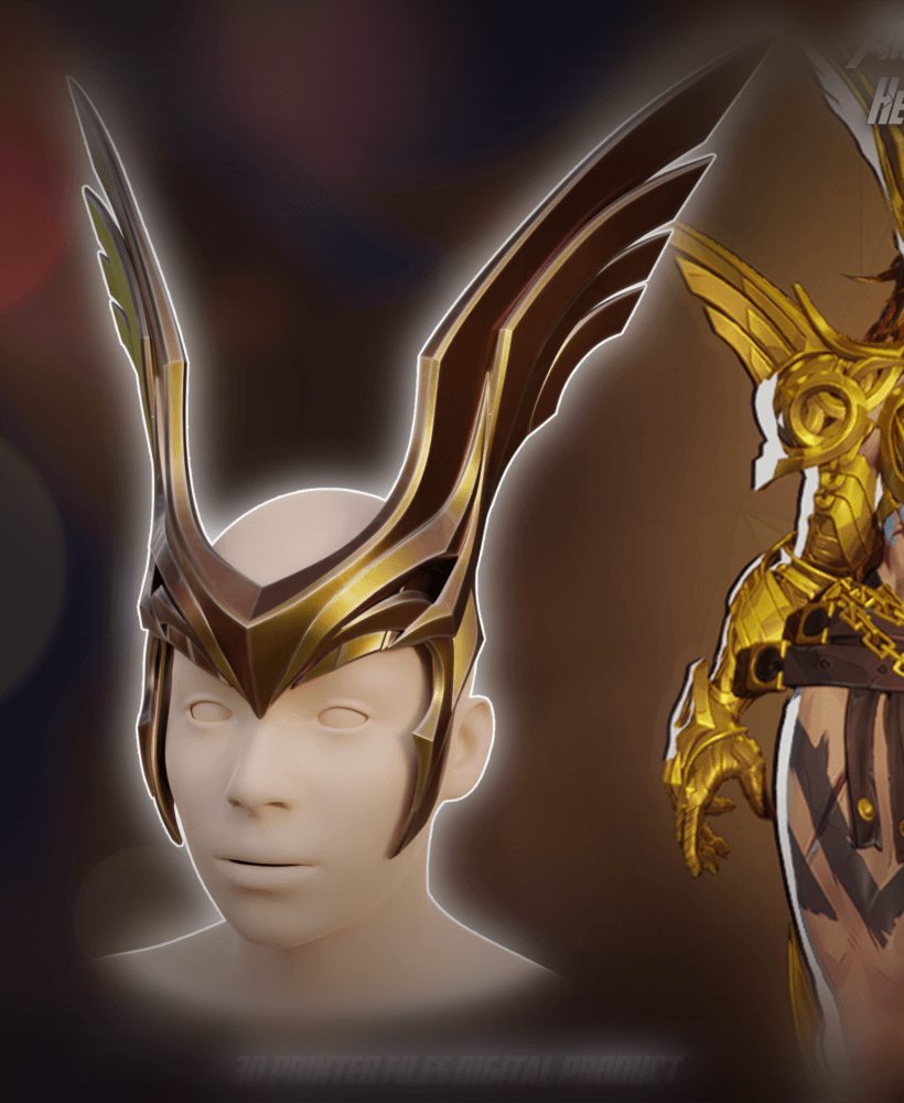Angela Cosplay Helmet Marvel Rivals 3d model