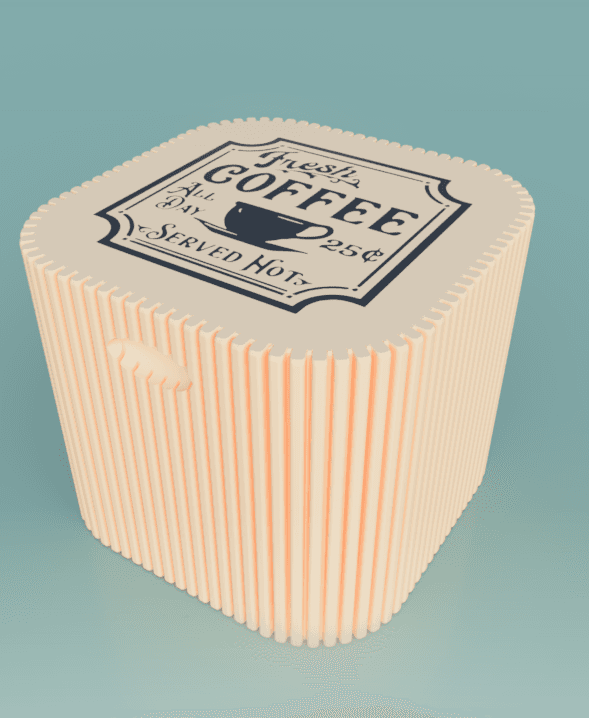Coffee Supply Organizer – Retro Diner Edition 3d model