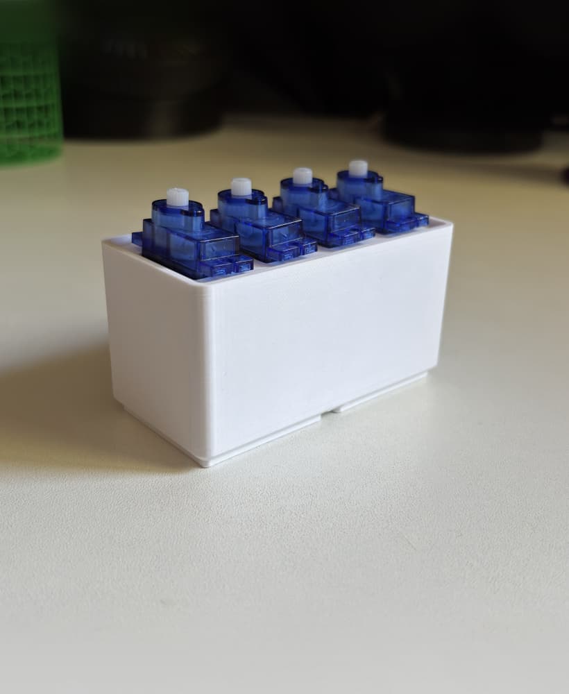 Gridfinity 2x Servo SG90/MG90s x4 3d model