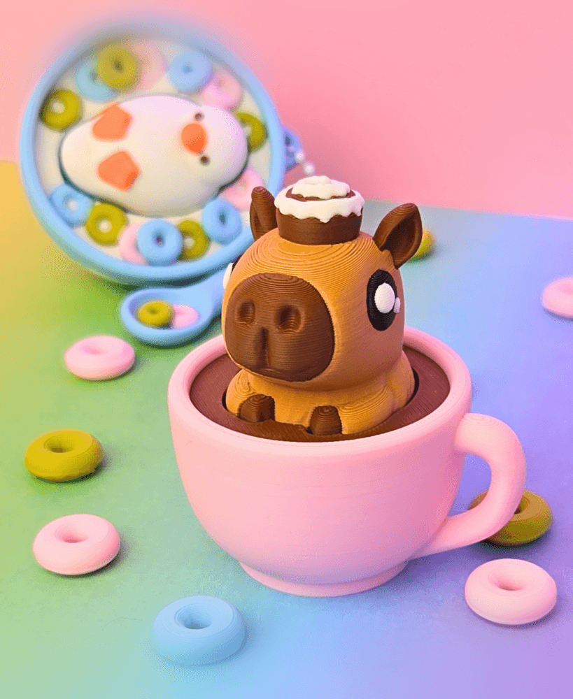 Coffebara & Cereal Ducky Clickers 3d model